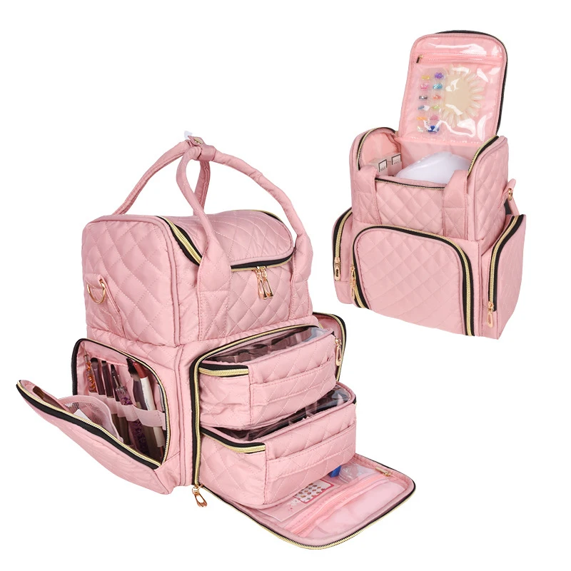 Tragbare Nagel kunst Nagellack Organizer Tasche Aufbewahrung koffer hält Taschen kosmetische Handtasche Veranstalter Reise tragen für Zubehör