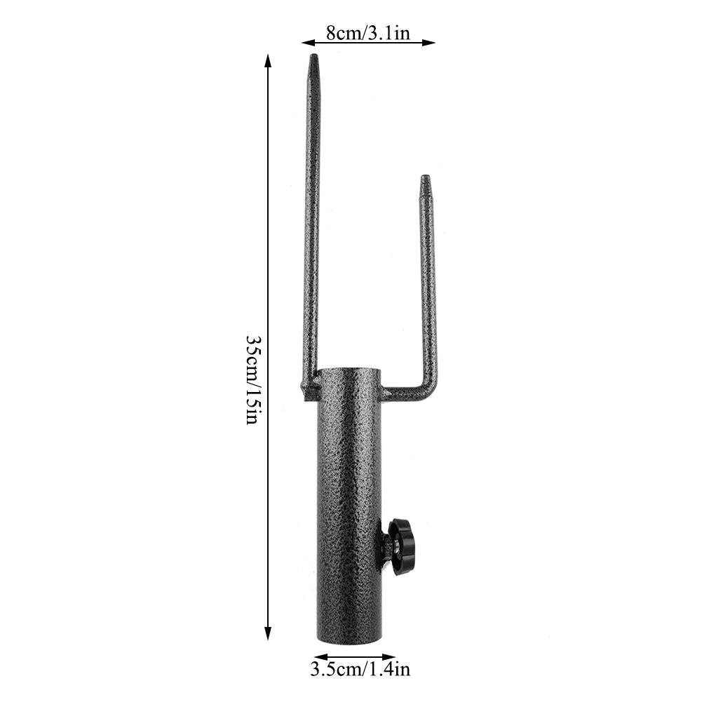 Beach Umbrella Bases Parasol Bases Anchor Beach Umbrella Holder Sand Screw Stand Fishing Rods Outdoor 35x8x3.5cm