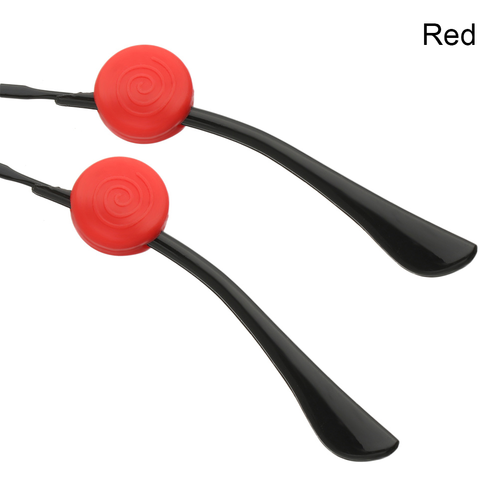 Soporte antideslizante de silicona para gafas, gancho para la oreja, deportes, topes de punta de Temple, agarre de Punta Ho, 1 par: Red