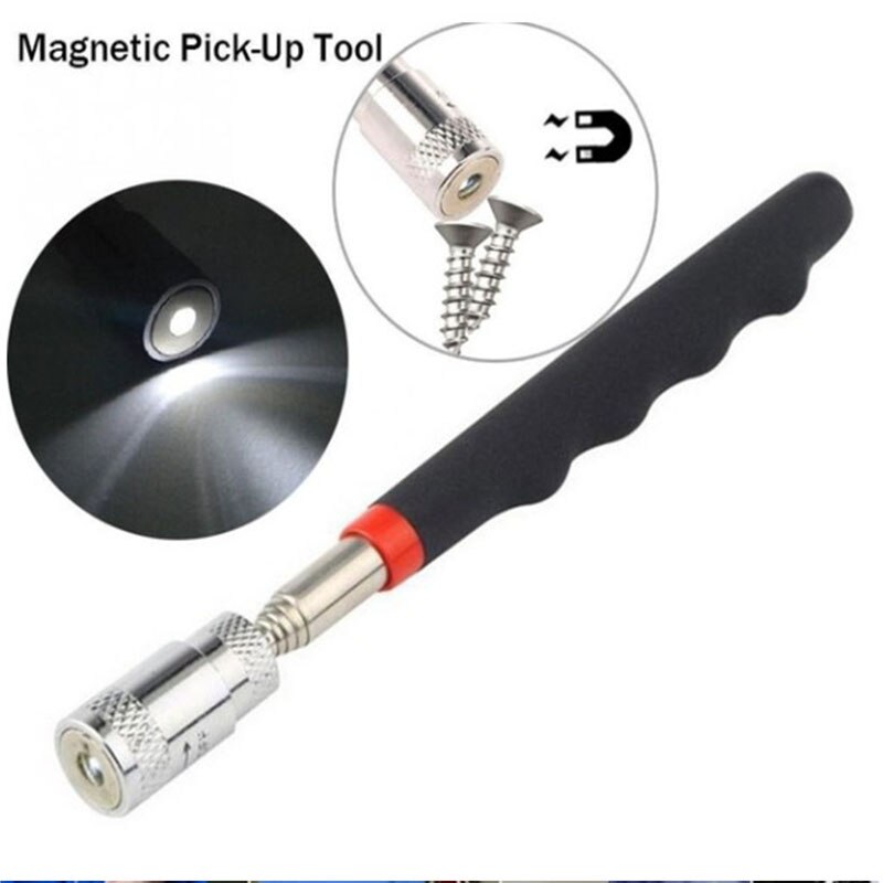 Tige d'aspiration magnétique portable avec éclairage LED, pour l'inspection des murs intérieurs