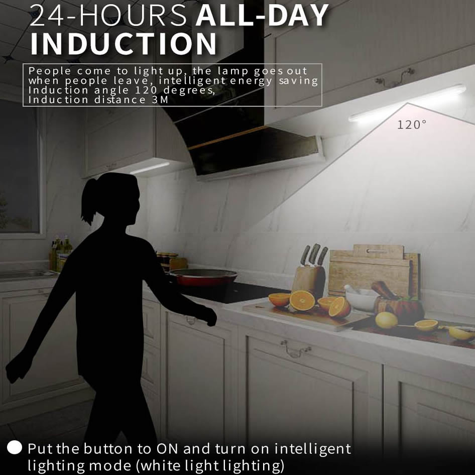 oakmoss UVC LED Ultraviolet Sterilizer with Infrared Induction for Wardrobe Wine Cabinet Kitchen Cabinet