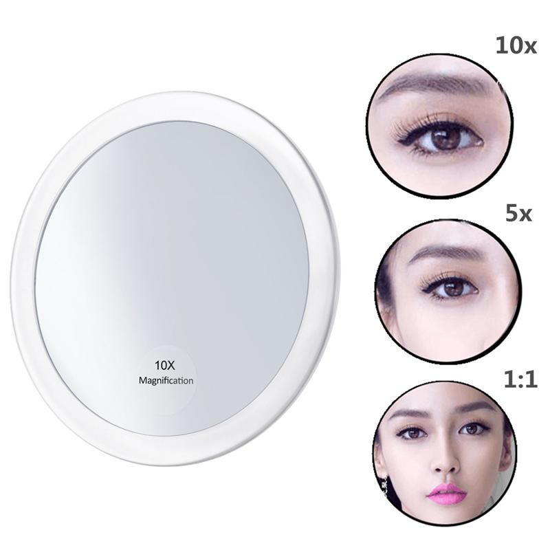 FRCOLOR Useful 10X Magnifying Glass Mirror Magnification Makeup Tool
