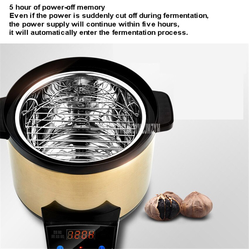 6L Automatico Pieno Nero Aglio Fermentatore Maker Per La Casa Intelligente FAI DA TE Zymolysis Pentola Aglio Fermentazione di Fermentazione Macchina