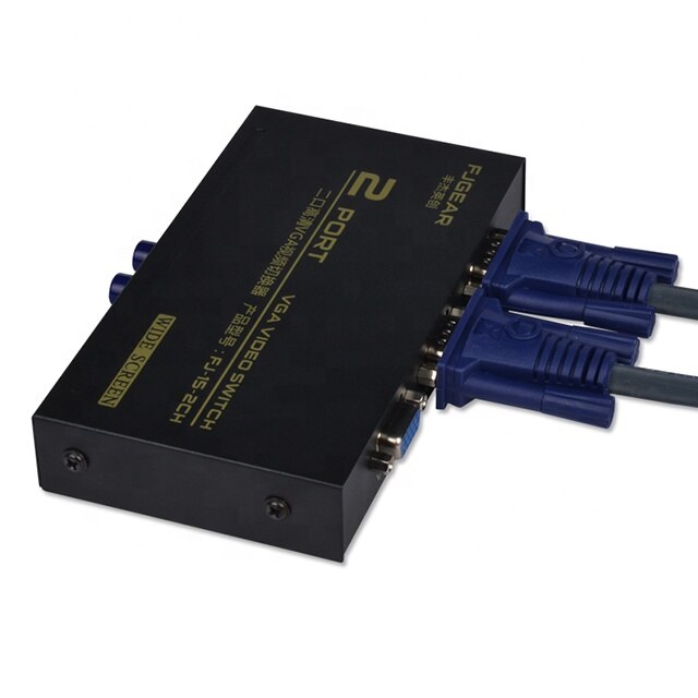 VGA SWITCH 2 in 1 out Video HD Signal Amplifier Booster Splitter for monitors projectors