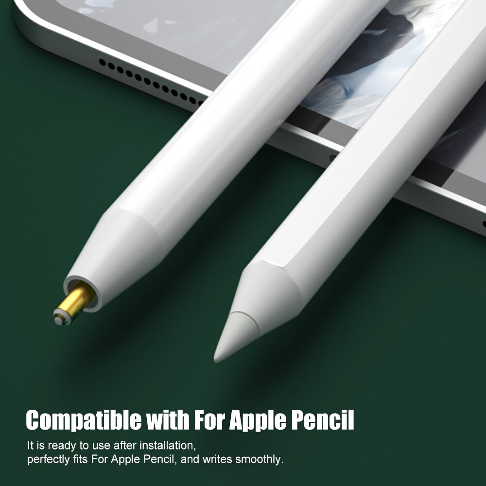 1/4/6/8 stk ekstra spids nib udskiftningstip til æbleblyant ipad pro pen tip stylus touchscreen pen nib til apple pencil 1st & 2nd gen
