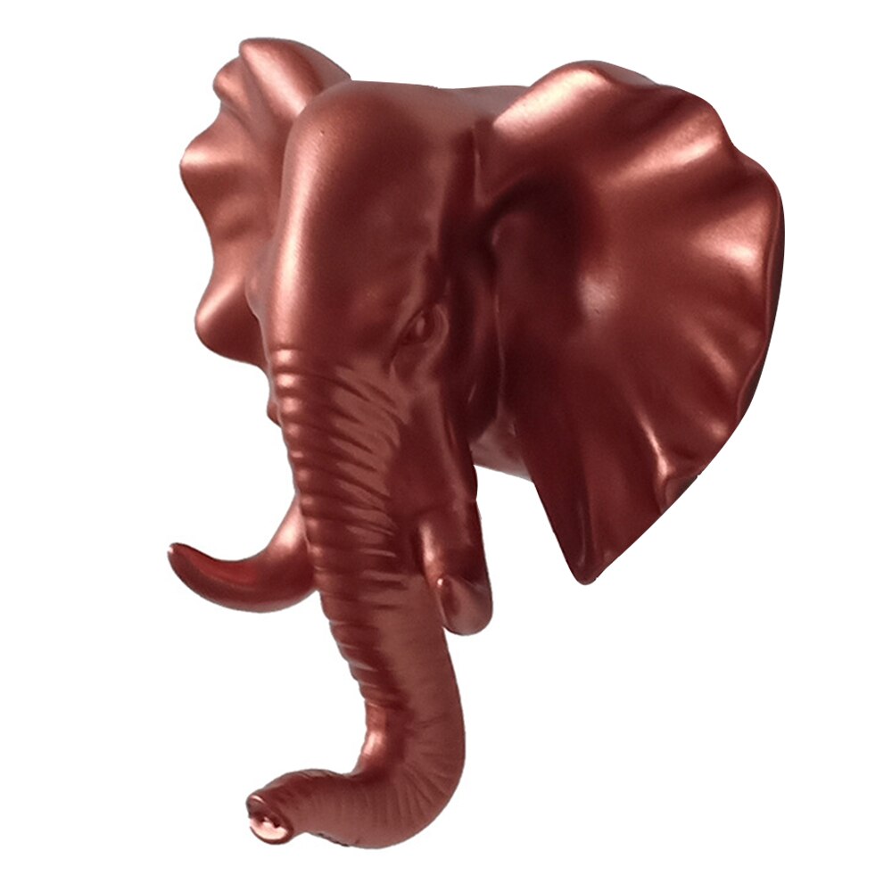 Perchero de pared con cabeza de ciervo, Perchero de ropa autoadhesivo sin marcar para animales, Perchero de exhibición para decoración del hogar, colgador de llaves de almacenamiento para pared: G298550