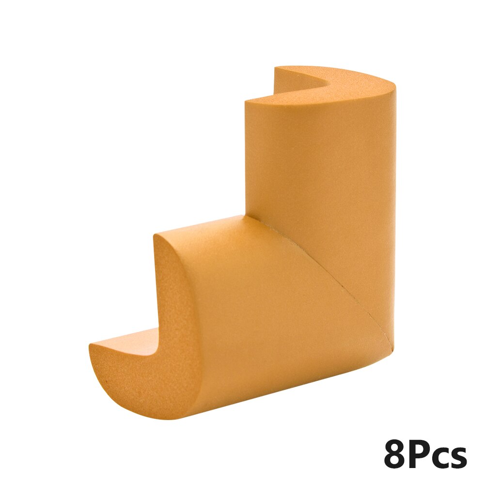 8 stk/parti 70 x 35mm blød bord skrivebord hjørnebeskytter baby sikkerhedskant hjørnebeskytter til børn spædbørn beskytte tape pude: Orange