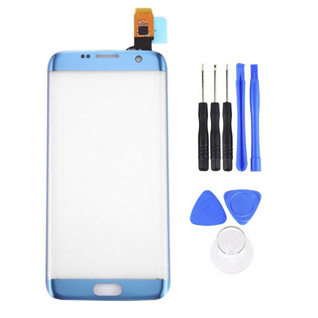 Replacement Display s7 edge Display Front Touch Screen Digitizer Parts For Samsung Galaxy S7 Edge G935 + Tool телефон сенсорный: Blue