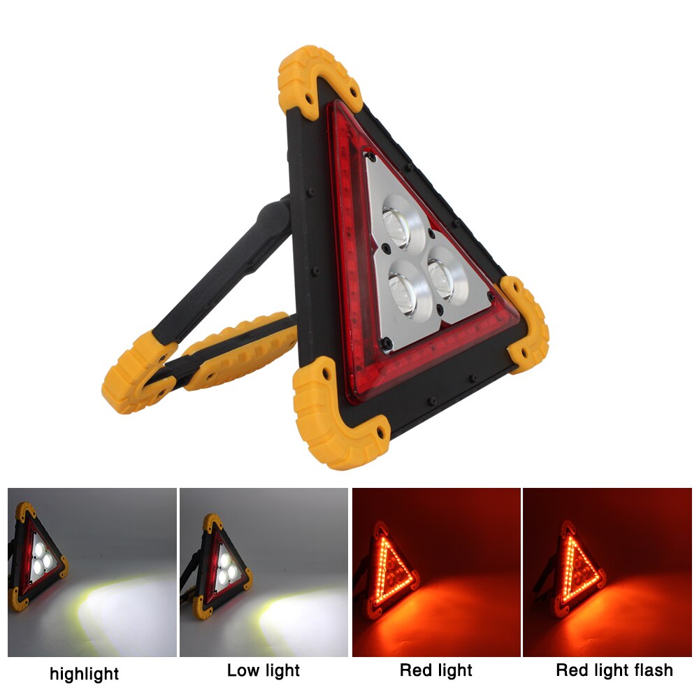 COB LED rechargeable camping lantern flashlight worklight 18650 portable spotlight Searchlight led working light Warning lampe