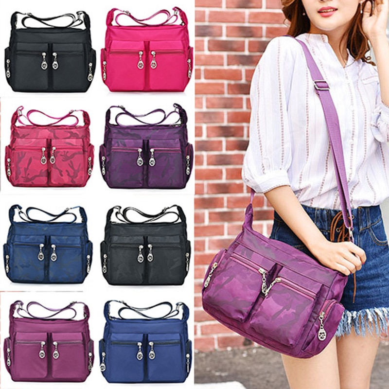 Women Handbag Messenger Bags Waterproof Nylon Multiple compartment Shoulder Bag Unisex Hobos bag