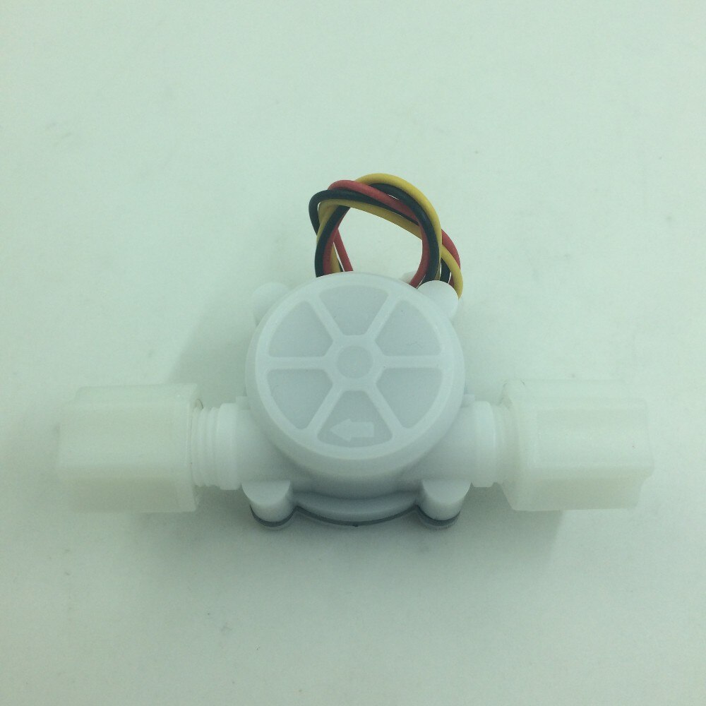2 stk vannstrømssensor bryter meter teller indikator 0.3-6l/ min  dc3-24v ro kaffemaskin vannrenser flowmeter f= 73* ql/min