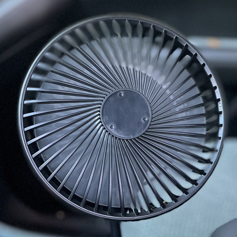 3 Speeds Black Gooseneck Car Cup Holder Fan 6.7inch USB Car Fan 360° Rotation Single-Head Fan for Car SUV Boat