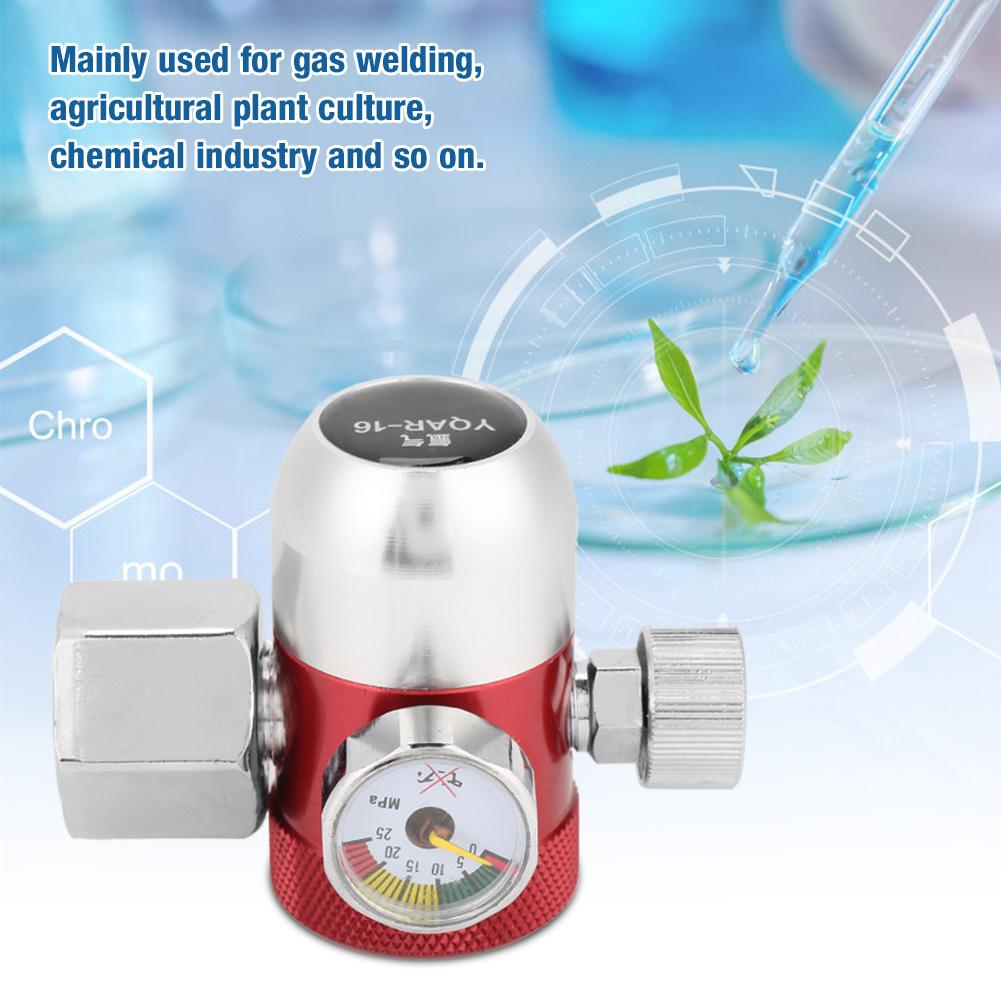 Argon Gas Pressure Reducer 0-0.15MPa Welding Pressure Regulator Air Flow Regulator Gauge Meter for Gas Welding