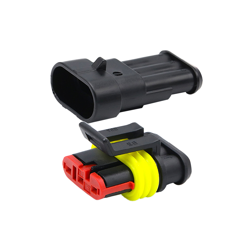 20/50/100Sets 1/2/3/4/5/6 Pin Way AMP Tyco Super Sealed Automotive Wire Connector Electrical Male Female Plug Terminals for Cars
