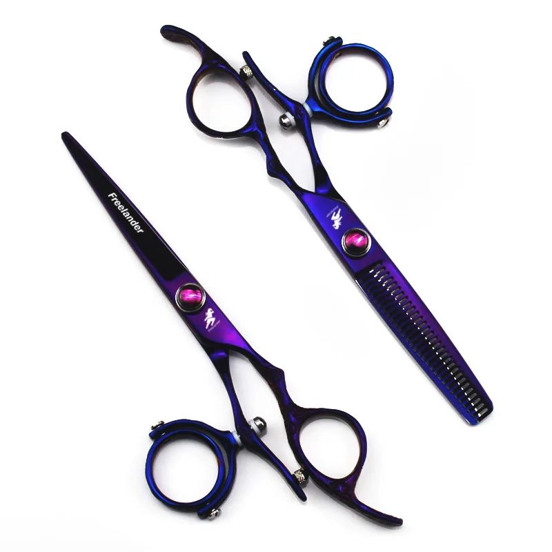 6.0 " drehbare daumenschere, friseurschere, 720 grad drehbare daumenschere, drehbare daumenschere, fliegende schere: Rot