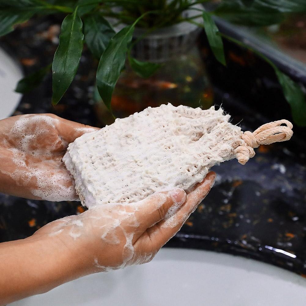 Natuurlijke Exfoliërende Zeep Tassen Handgemaakte Sisal Zeep Zakken Zeep Houder Sisal Saver Zeep Zakken Bad Pouch Houder Natuurlijke M5X8