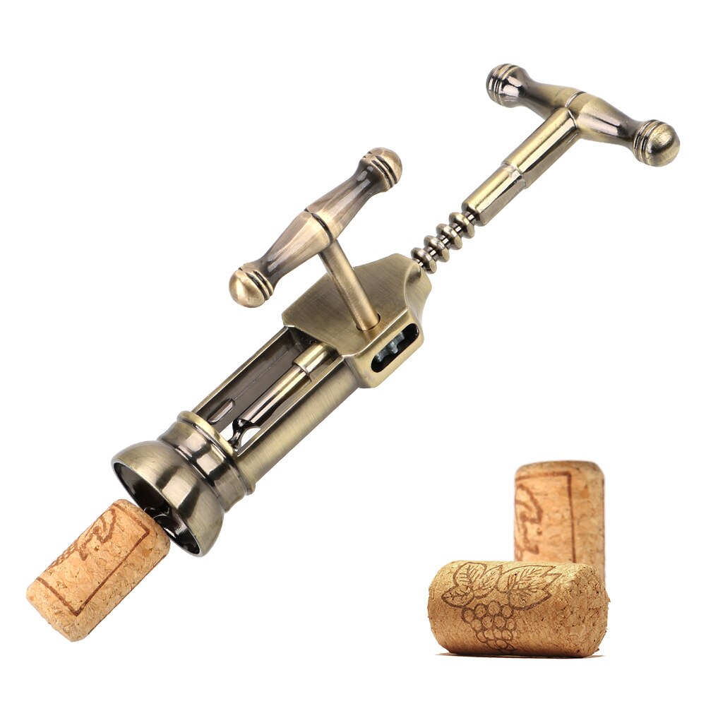 Champagneåbner vin proptrækker kork flaskeåbnere vintage stil tandstang gadgets universal camping bar værktøj