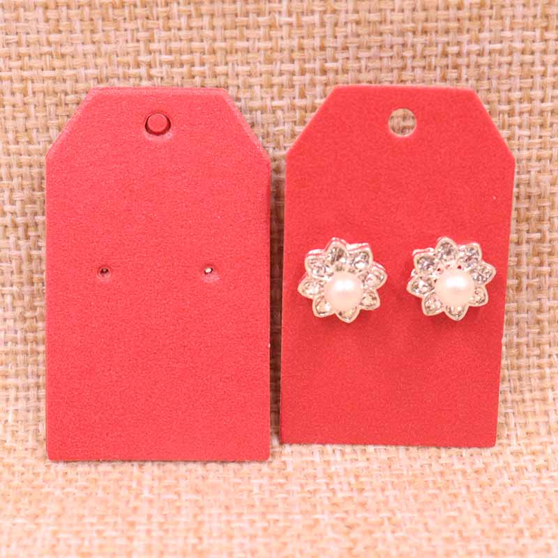 100 pcs DIY earring card30x50mm 1Pair Earring Card Cut Nice Fresh Pearl Shinning Colour