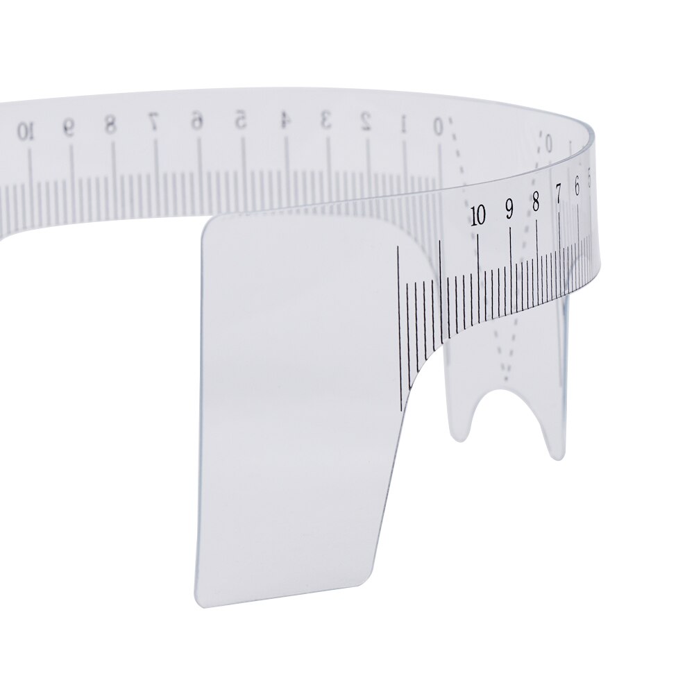 10 sztuk wielokrotnego użytku pół stały regulacja brwi oko brew narzędzie robić pomiaru brwi przewodnik linijka Microblading suwmiarka wzornik narzędzia robić makijażu