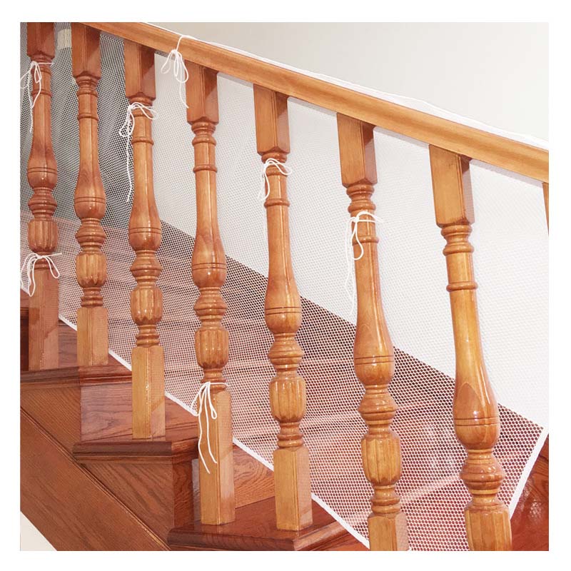 Balkonhek groot formaat veiligheidsnet 1st railnet kind huisdieren honden hek kinderen baby trap balkon dek poort deuropeningen gaas 300 x 77cm