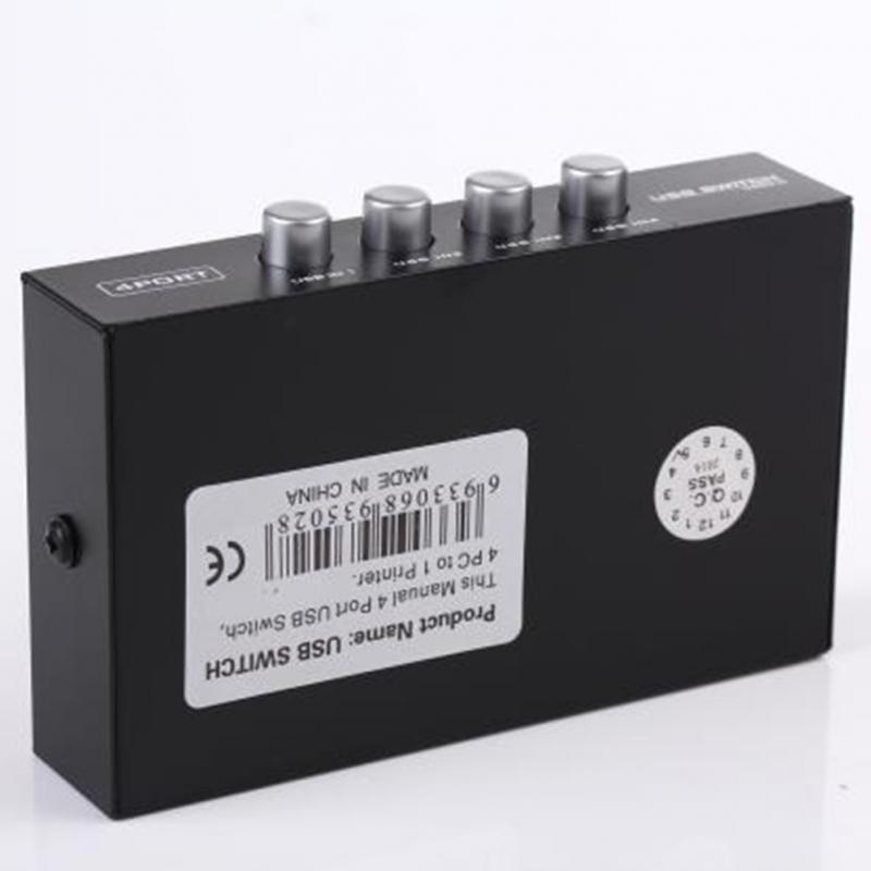 Neue USB 2.0 4 Hafen Teilen teilen schalten Umschalter Wähler Kasten Hub Für PC Computer Manuelle Scanner Drucker