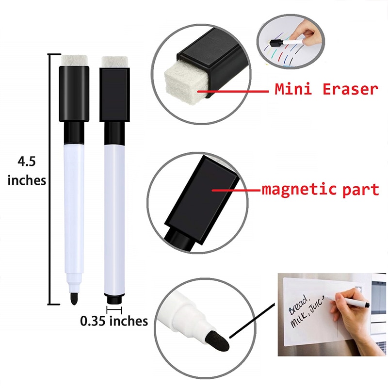 Drawing Whiteboard Markers Magnetic Dry Eraser Markers Glass Ceramics White Board Pen School Supplies Dry Markers Children's Pen
