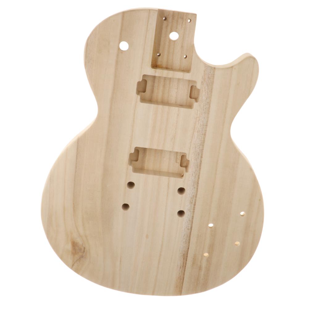 Unfinished Guitar Body Maple Electric Guitar Body Polished Blank Wood Guitar fits for ST Guitar Parts Accessory 44x33.5cm