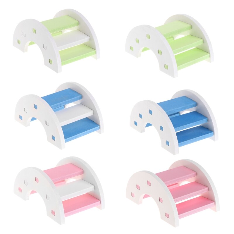 Hamster leksak trä pvc bro gungbräda litet djur husdjur marsvin ekorre rolig