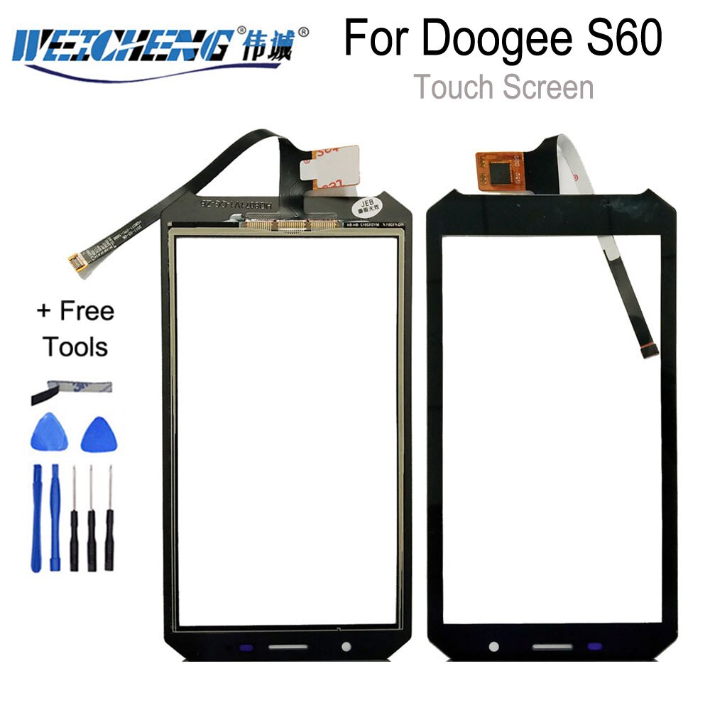 Weicheng Originele Touch Screen Voor Doogee S60 Touch Panel Glas Vervanging Voor Doogee S60 Lite Touch Panel