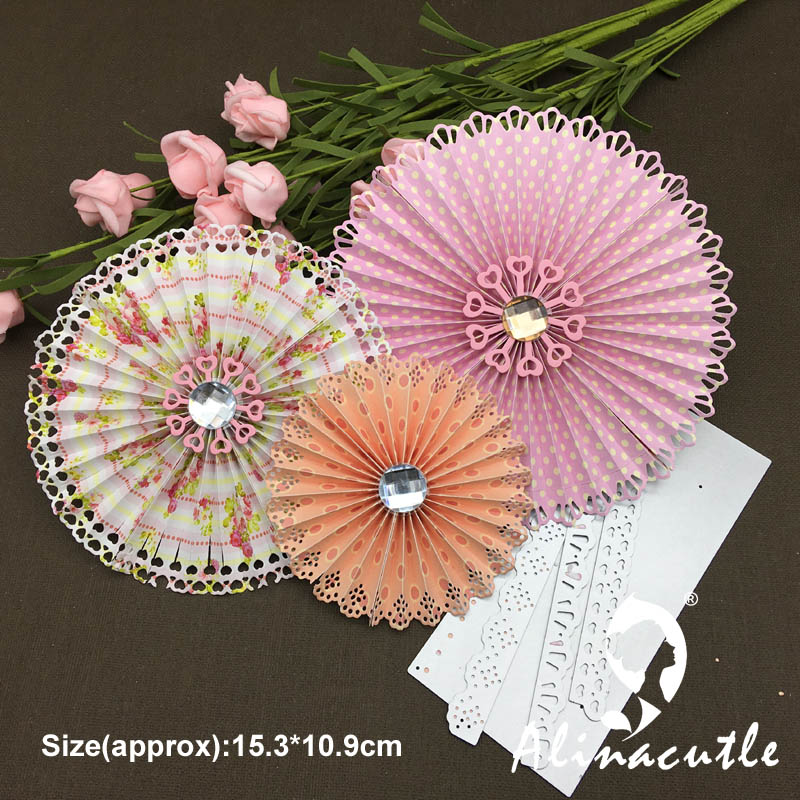 Metallin leikkaus stanssaus alinacraft ruusuke 4pc multi doily scrapbooking papercraft kortti albumi rei'itys sapluuna art cutter die cut