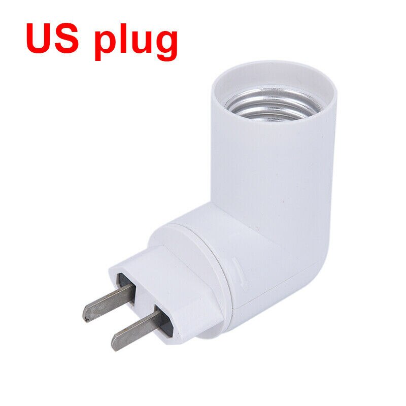 360 Degrees Adjustable E27 Lamp Bulb Bases Socket Adaptor Converter 100-230V Lighting Light Adapter EU/US Plug For Home Room