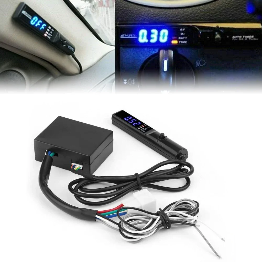 Temporizador Turbo de 12V para coche, controlador de retardo, retardador de tiempo de estacionamiento, dispositivo modificado, pantalla Digital LED electrónica Universal para coche