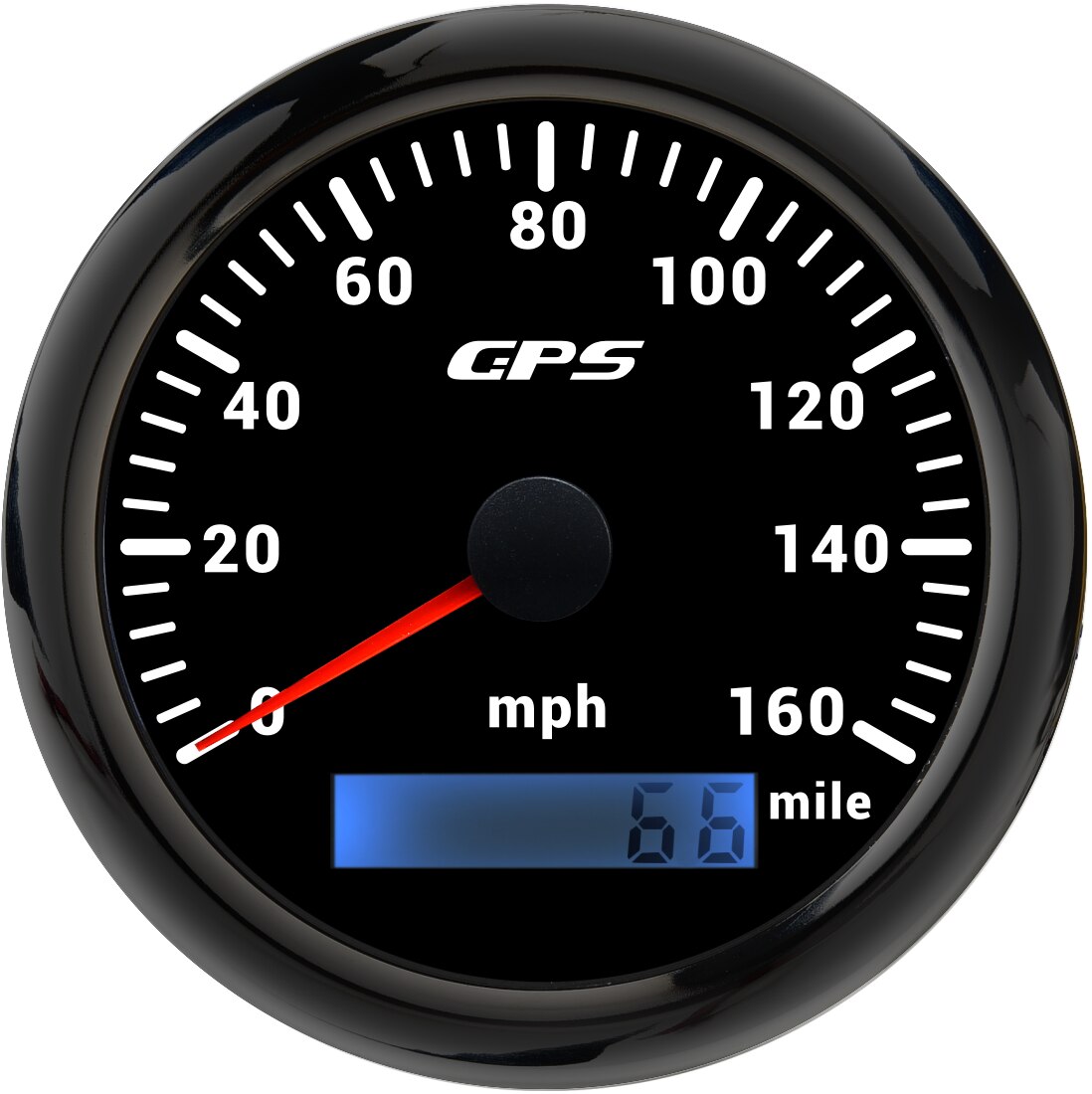 Tachimetro GPS 85MM 80 160 MPH miglia con sensore tachimetro retroilluminazione a 7 colori impostato per moto Marine Boat Car Auto 12V 24V