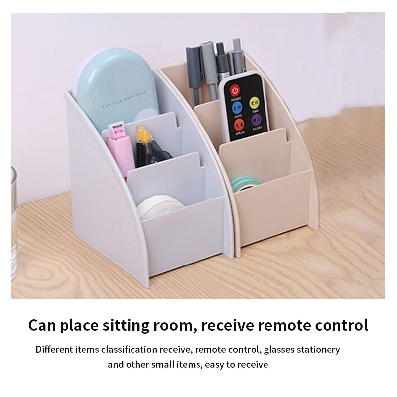 Plastic Organizer Mobile Phone Stand Home Decoration Remote Control Organizer box Remote Control Desktop Storage Box