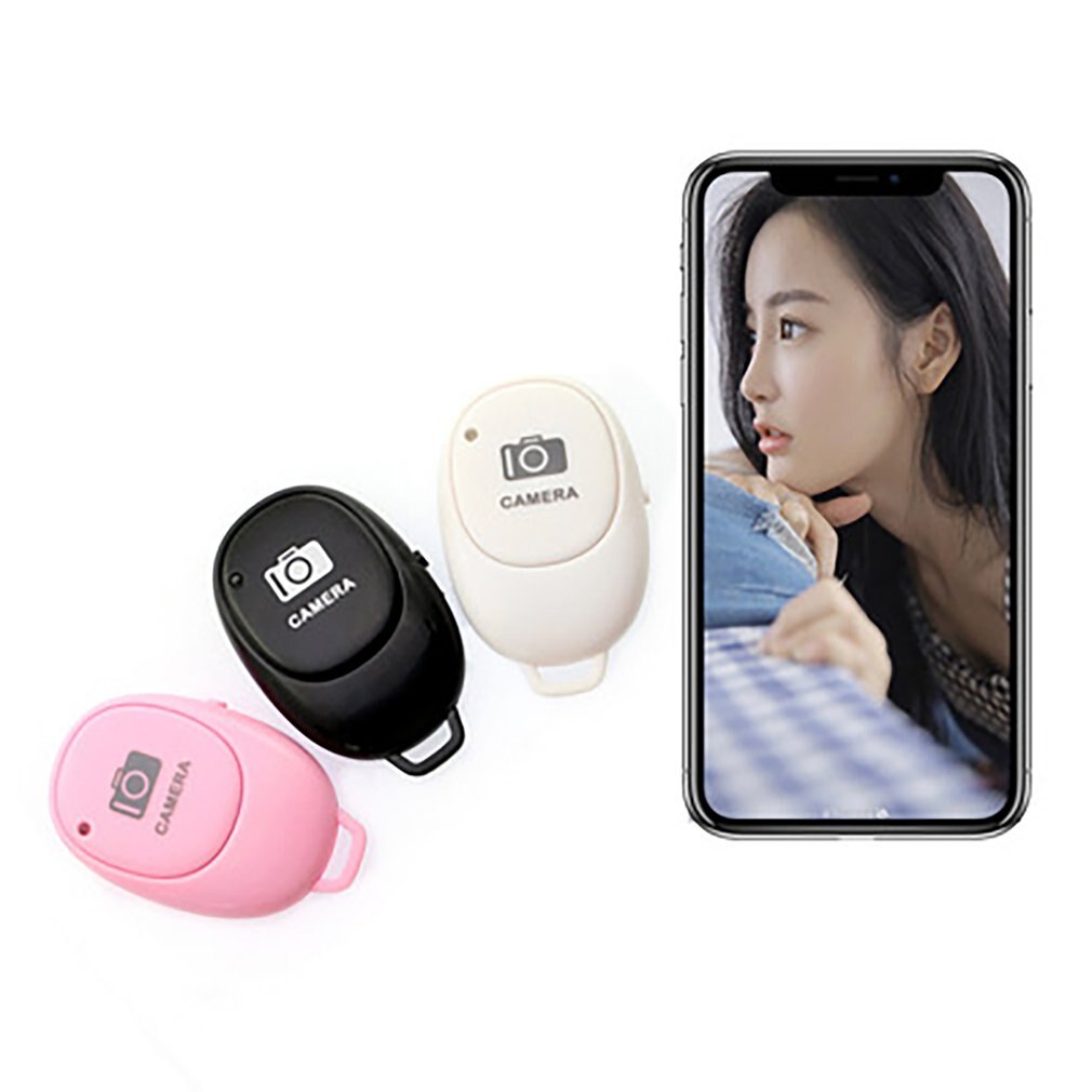 Camera Afstandsbediening Sluiter Bluetooth Draadloze Selfie Button Clicker Voor Android Ios Smartphones Selfie Artefact Controller