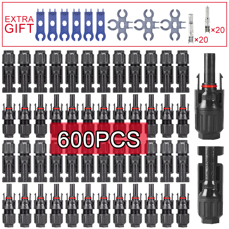 400/200/100/40/20/10 stück photovoltaik-solaranschluss-set , 1000v solarpanel-anschlüsse für pv/mc-kabel 30a 2.5/4/6 2
