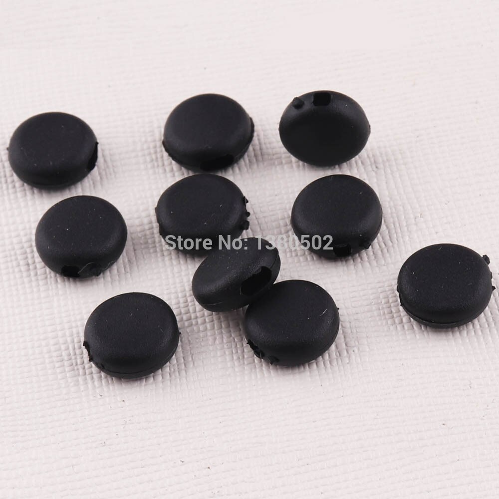 Unids/lote de 100, ajustador de cordón elástico, candados de cordón de color negro, Toggles, cable de tope extremo para cordones, artesanías para manualidades en casa para máscara