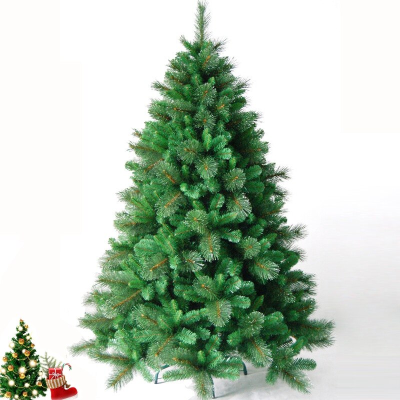 17.7 Inch Christmas Tree Desktop Artificial Christmas Tree Decoration PVC Green Pine Tree Party DecorFigurine Year