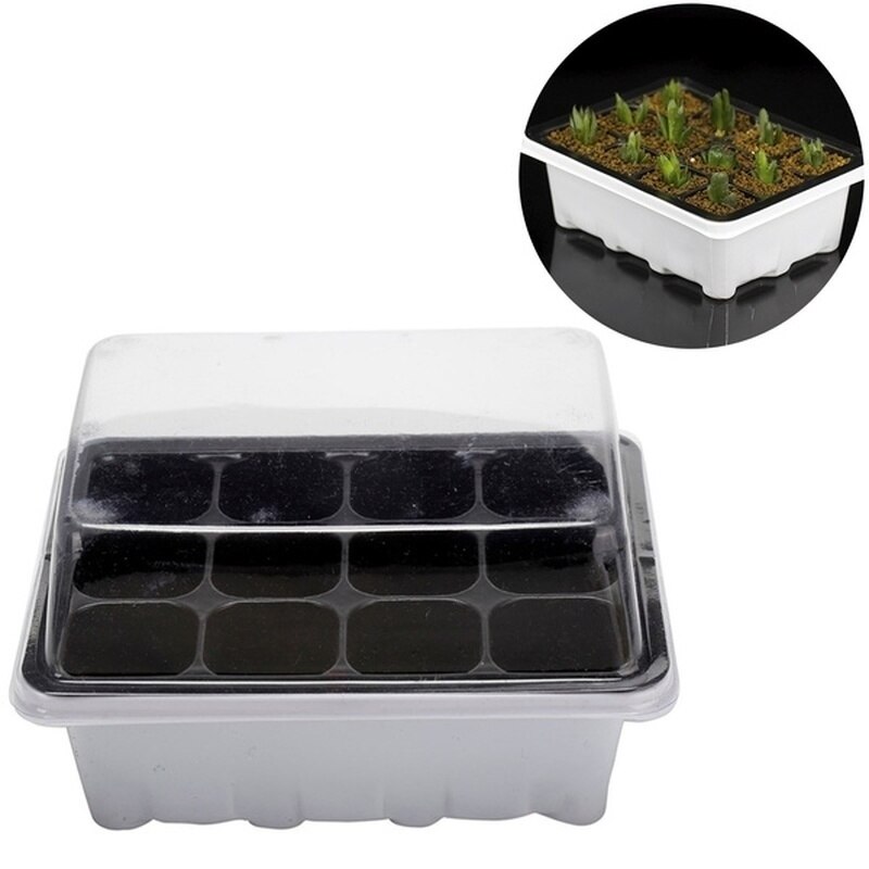 Praktische 12- cellige buitenkweekpot voor plantenzaden, kweekbak, tuingereedschap