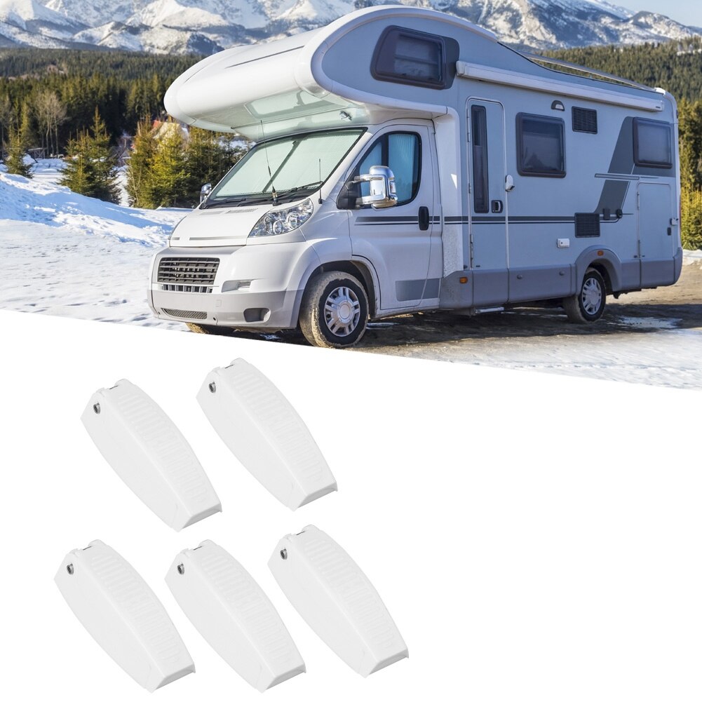 5Pcs RV Camper Trailer Baggage Door Clip Compartment Catches Latch Holder Fixed Clamp Clips Auto RV Exterior Accessories