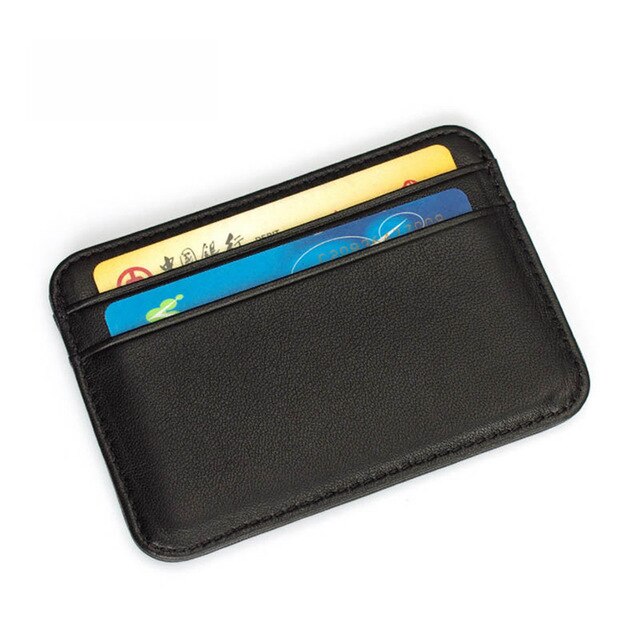 PU Leder Kreditkarte fallen Mini Ich würde Karte Halfter Kleine Geldbörse für Mann Dünnen männer Brieftasche Karteninhaber: Default Title