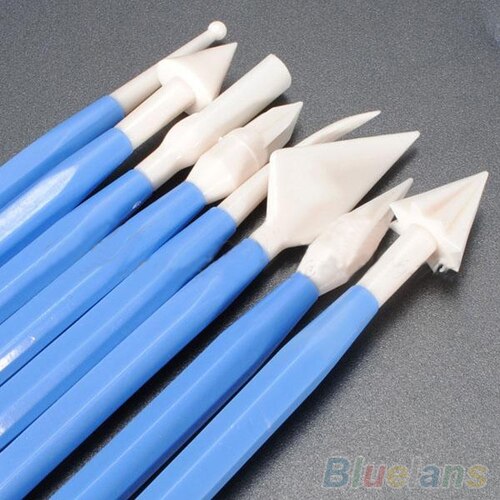 8 Pcs/1 Set Flower Plunger Cutter Sugar craftes Fondant Cake Mold Decorating Tools