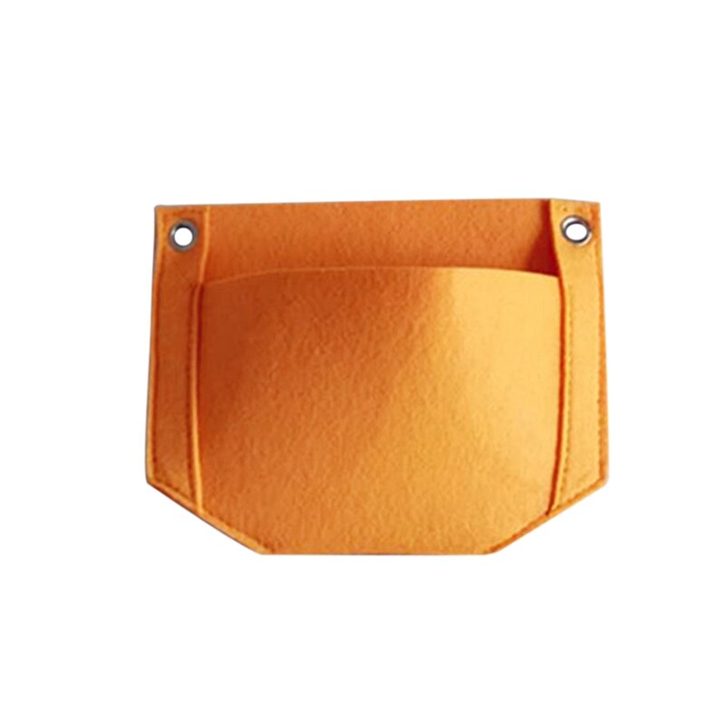 Casa Giardino Pensile Borse Feltro Giardino Coltiva il Sacchetto Tessuto Crescere pentola Giardino Verticale Tessuto Borse E Ripari per Piantumazione di verzura Vasi di Piante Vaso di fiori: arancia   16x20cm