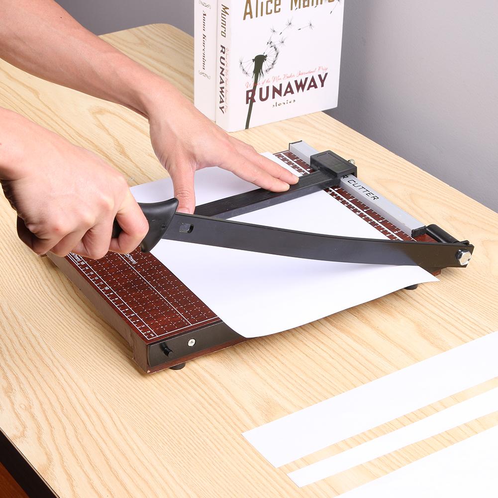 A4/A5/B5 Papier Snijmachine Handmatige Papiersnijder Kantoor Fotopapier Trimmer Machine Rvs Guillotine Kaart cutter