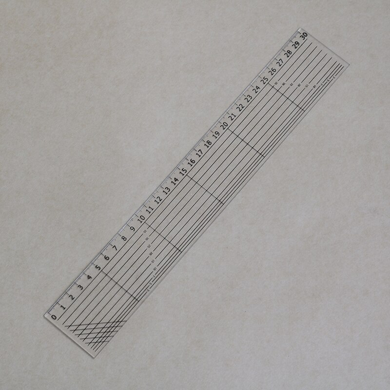 30cm * 5mm gráfico régua transparente régua de plástico estudante das crianças marca pintura artigos de papelaria escola material de escritório