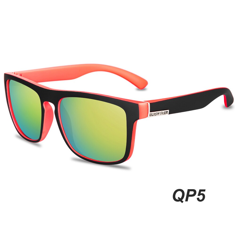 Quisviker mærke firkantede solbriller mænd polariserede solbriller kvinder nuancer oculos de sol masculino: Qp5