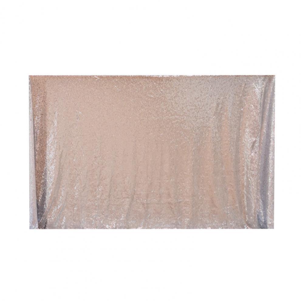 Sequin Tablecloth Shiny Polyester Party Table Cover Exquisite Detailed Party Table Cover for Hotel Dining Table Cover: Zilver