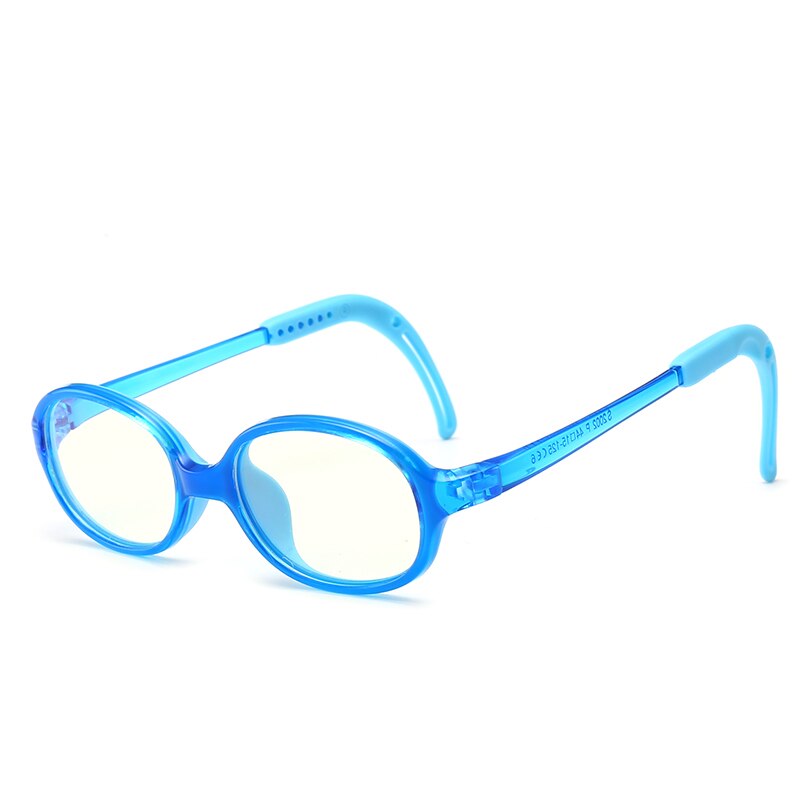 Vcka  tr90 silikone børnebriller stel pige spil beskyttelsesbrille børn anti-blåt lys dreng computer ultralet briller