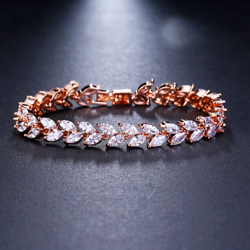 Bettyue, recién llegado, pulsera para mujer, brazalete fascinante con Zirconia, múltiples opciones en boda, , joyería encantadora: rose gold