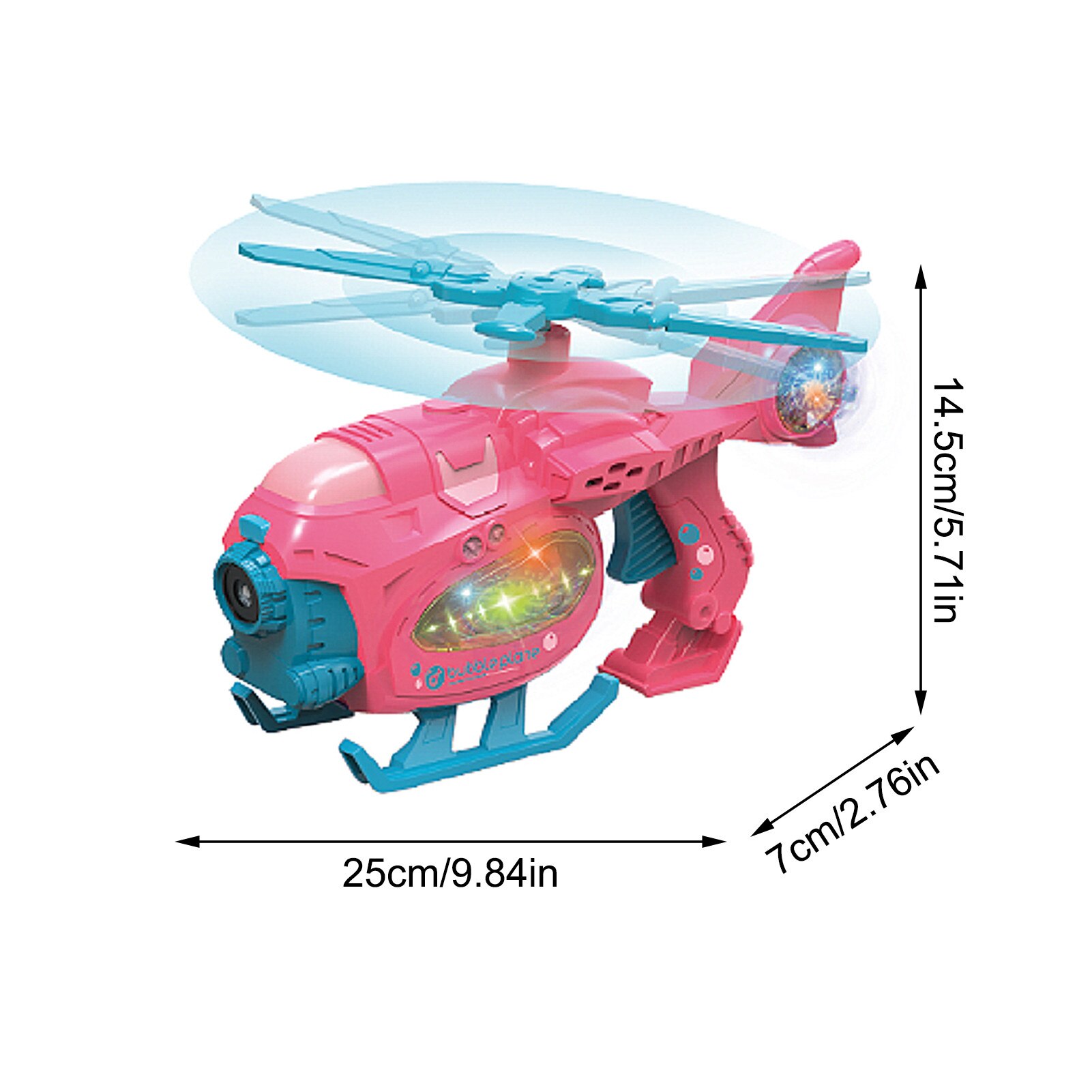 Bubble Machine Beweegbare Helicopter Bubble Speelgoed Met Muziek Licht